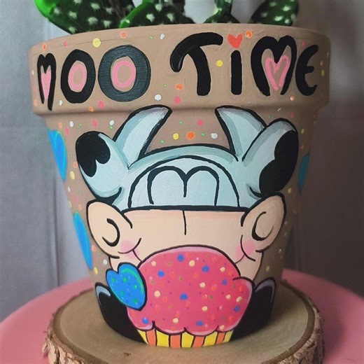 Hand-painted Flower Pot – Decorative Terracotta Pot – Original Planter – Plant Decoration - Etsy