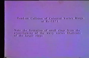 Vortex ring collision.