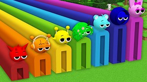 survival inside all sprunki tunnel in minecraft | Yuyu Craft