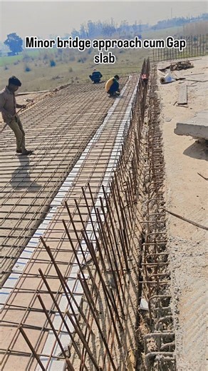 Civil/Bridge engineering on Instagram: "Approach cum Gap slab of minor bridge (integral structure) #approachslab #minorbridge #construction #bridge #civilengineering"