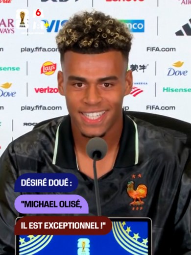 Désiré Doué parle de Michael Olise avant France - Paraguay