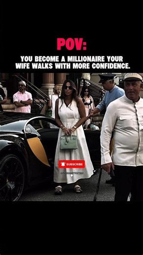 Become a Millionaire Your Wife Walks with More Confidence. #motivation #money #success #luxurylife