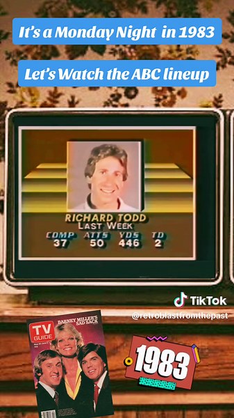 The ABC Monday night lineup in the fall of 1983. #1980s #80stvshows #80stv #80s