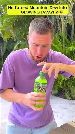 He Turned Mountain Dew Into GLOWING LAVA?!