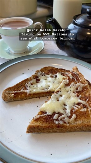 Quick Welsh Rarebit WW2 recipe from “Feeding the Nation”