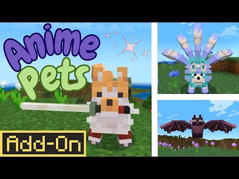 Anime Pets Guide!✨ Bedrock Minecraft Anime Jutsu Add-On