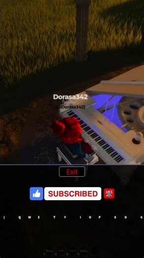 I played the piano in Roblox🎶🤩#shorts #roblox