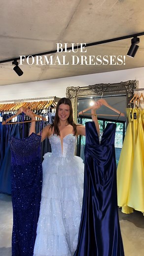 Dazzling Blue Formal Dress Try On | Gossip Gowns