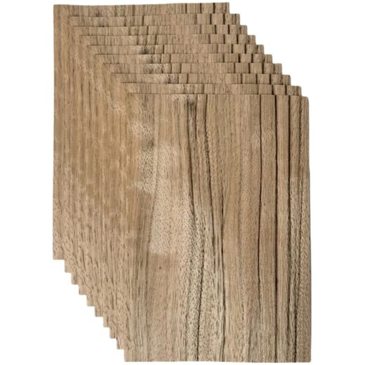 Natural African Walnut Wood Veneer Sheet, 10pcs, Exotic Wood Skin for DIY Craft, Handmade Furniture Making, Audio Refacing, Paneling 14x20cm - Etsy