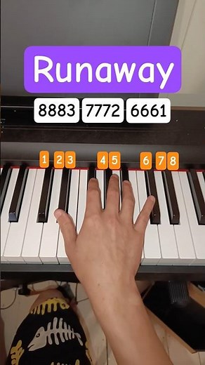 Runaway Opening PIANO TUTORIAL VERY EASY TO LEARN