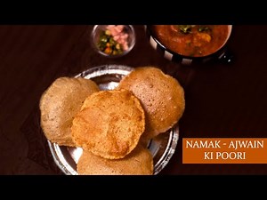 Namak Ajwain Ki Poori| How to make crispy poori at Home| Indian Fried Bread recipe