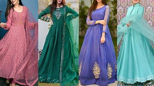 5.7K views · 340 reactions | Beautiful Long Frock Design Long Frock Pattu Boarder Celebrity Long Frock Designs Long Frock Stiching Ideas https://www.youtube.com/watch?v=Nu4VPpl6Ex0 | Fashion Trends | Facebook