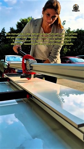 Incredible Tile Cutting Machine! Smooth & Perfect Cuts Every Time 🔥 (Manual Tile Cutter Review)
