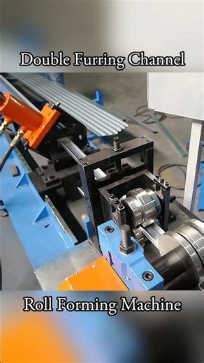 Double Furring Channel Roll Forming Machine #coldmilling #rollformingmachine #metalforming