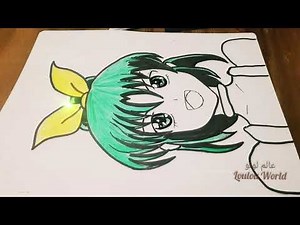 رسم ابريل من انمي جليتر فورس || How to draw April Glitter Force