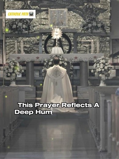 Expression of humility and Faith #catholic