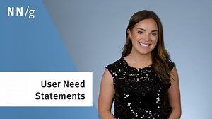 User Need Statements in Design Thinking (Video)