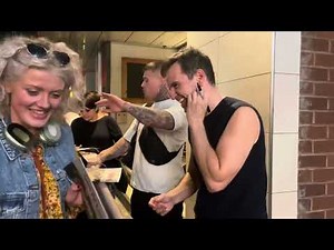 Andrew Scott in Vanya bows and at stage door