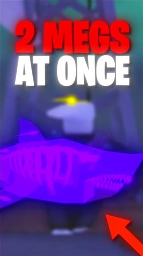 CATCHING 2 MEGALODONS AT ONCE In Fisch! #fisch #roblox
