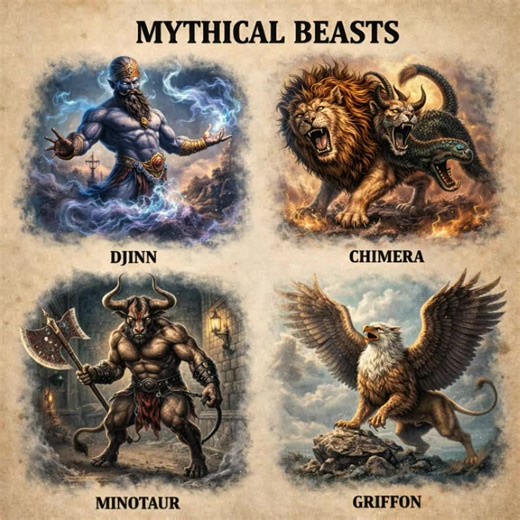 “Chimera: The Legendary Beast of Ancient Myths” Meet the Chimera, a terrifying and fascinating creature from ancient mythology. With the body of a lion, the head of a goat, and the tail of a serpent or dragon, the Chimera represents power, danger, and mystery. This legendary beast appears in Greek myths and has inspired fantasy stories, games, and movies for centuries. #Chimera #MythicalCreature #GreekMythology #LegendaryBeast #FantasyWorld
