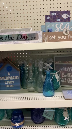 Some Dollar Tree coastal things finally showed up here. # dollartree #crafting #beach #coastal #diy | The Passionate Painted Lady