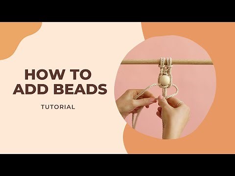 Macramé Hacks: Learn how to add beads to your macrame easily/ Auffädeln von Perlen Leicht Gemacht
