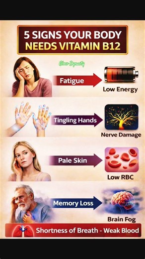 Low Vitamin B12? Watch These Warning Signs 😱🚨 #shorts