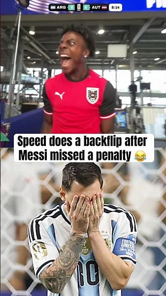 Speed on Messi hate watch vs. Austria 😭 (via ‪@IShowSpeed‬)
