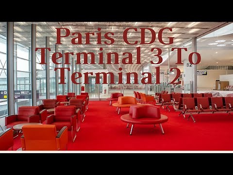 The Walk Between Terminals 3 & 2B, Arrivals and Departures, Charles de Gaulle Airport, Paris