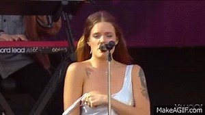 Tove Lo Flashes Tit on Make a GIF
