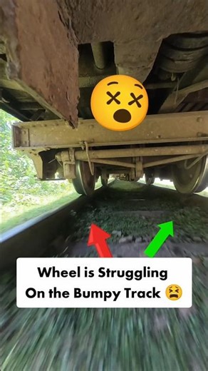 The Bumpiest Train and track in the World👌🔥 #Train #Railway #Bumpy #Dancingtrain #Trainlover #rail