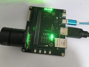 OS-X25S225 Spartan7完整底板，包含FPC摄像头接口和DVP摄像头两种接口，极大降低图FPGA像处理开发的学习门槛