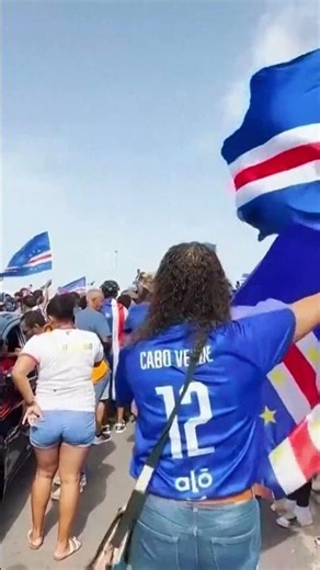 🇨🇻Praia floods with fans as Cabo Verde's Blue Sharks return as heroes 🦈FIFA World Cup