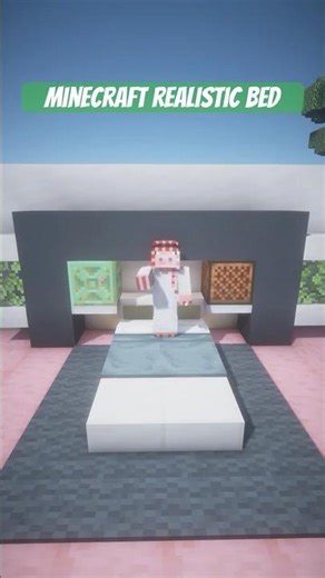 Realistic Bed in Minecraft (No Mods!) 🛏️🔥 #minecraft #topaddons1 #addon #minecraftbuilding