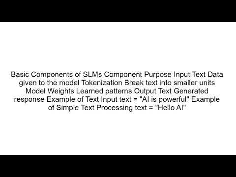 Small Language Models (SLMs) Explained | Lightweight AI for Real-World Applications