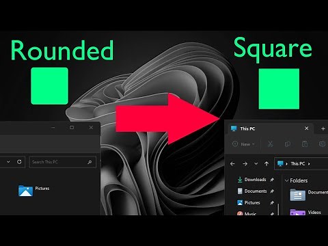 How to disable rounded corners in Windows 11!