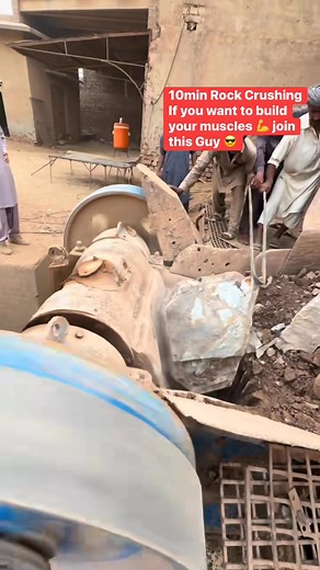 79K views · 640 reactions | 10min Rock Crushing If you want to build your muscles  join this Guy  #rockcrush #crush #rocks #viral #trending | RSK React | Facebook
