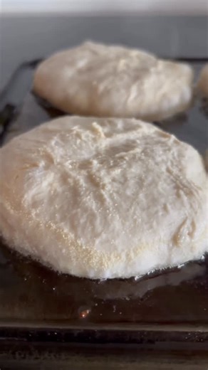 Baking Steel on Instagram: "homemade english muffins 24-hour dough crispy edges. soft center. made on mini. ingredients • all-purpose flour • water • a little sugar + salt • a pinch of yeast • melted butter • semolina (for coating) • clarified butter (for cooking) method • mix everything → shaggy dough • rest 24 hours (this is the magic) • divide, ball, coat in semolina • short proof • cook low + slow on the mini, flip once • cool → fork split → toast"