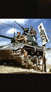 Crew of an M24 tank along the Naktong River front during the Korean War, taking a brief pause amid ongoing operations, August 17, 1950. #military #army #soldier | The War Rooms