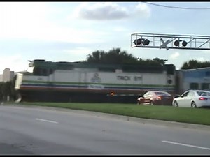 Classic F40PH & P42DC K5LA Horns From Tri-Rail & Amtrak At Pompano Beach 10-28-11