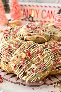 Comment COOKIES if you want me to send you this recipe! 🎄 If Christmas had a cookie… it would taste EXACTLY like this. 🍫❄️ These thick chewy peppermint chocolate chip cookies are loaded with two kinds of chocolate and plenty of peppermint crunch — total holiday magic in every bite. The best part? No chilling required. Just mix, bake, and try not to eat the whole tray yourself. | Beyond Frosting
