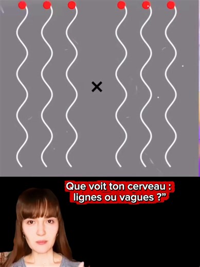 Regarde la croix 🖤 : les points bougent-ils droits ou en vagues ? 👀 Écris dans les commentaires ! 👇