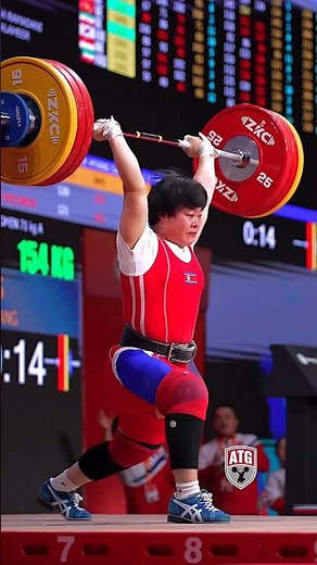 Song Kuk Hyang (71kg North Korea 🇰🇵) 154kg / 339lbs C&J World Record! #worldrecord #weightlifting