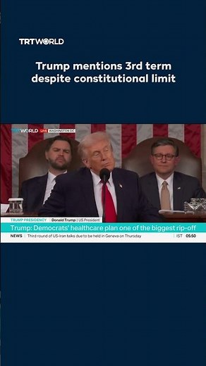 Trump mentions 3rd term despite constitutional limit