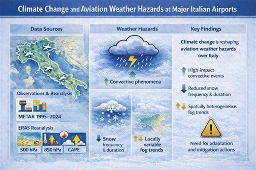 Observed Trends in Aviation-Related Weather Hazards at Major Italian Airports Under Changing Climate Conditions | Jessica Cagnoni