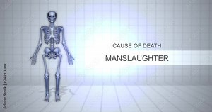 Human Forensic Autopsy Animation Concept - Cause of Death - Manslaughter
