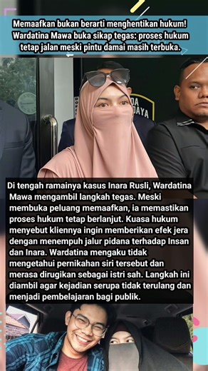 Wardatina Mawa Pilih Maafkan Tapi Tetap Penjarakan Insan & Inara?