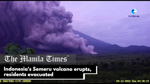Indonesia's Semeru volcano erupts, residents evacuated