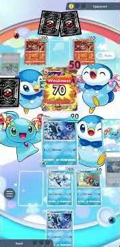 Beating Expert Charizard ex & Arceus ex Deck (Shining Revelry) with Non-Ex Water Deck in PTCGP
