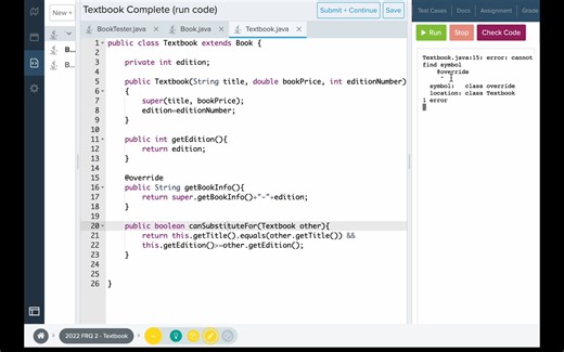 【小明老师精讲AP计算机A真题系列】2022 FRQ (Question 2: Class)